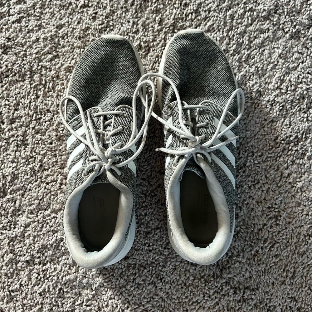 adidas Gray and White Women's Sneakers